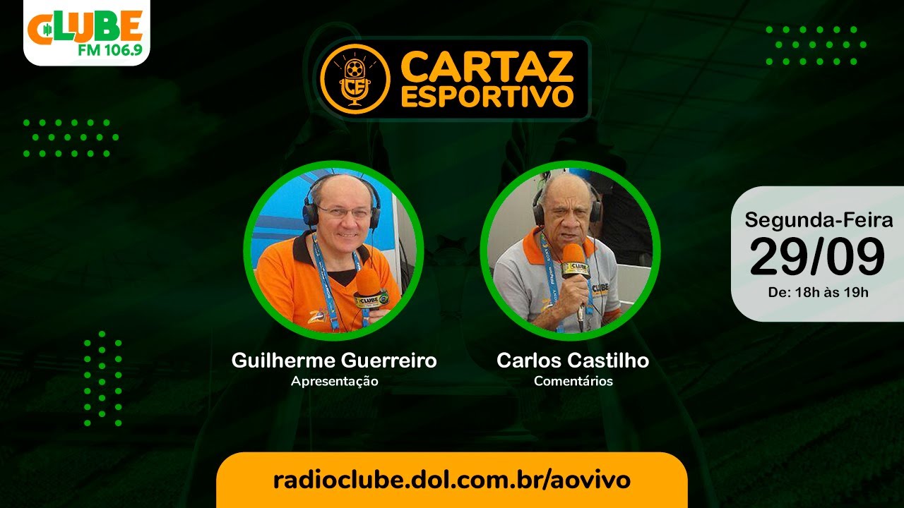 CARTAZ ESPORTIVO | RÁDIO CLUBE DO PARÁ | 29/09/2025