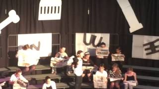 Aidan singing Feed the birds