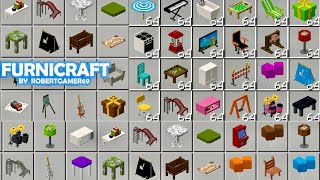 FURNICRAFT How To Get Furniture In Minecraft PE 1.20.51+ (500+ New Items) Functional Furniture 2024 screenshot 4