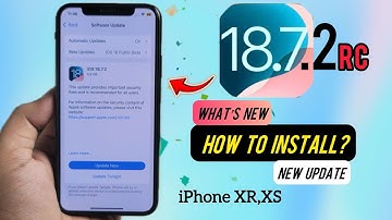 iOS 18.7.2 RC Released | How to Install iOS 18.7.2 on iPhone XR,XS