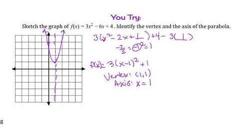2.1 Quadratic Functions and Models Ex 2 and 3
