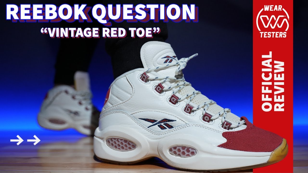 Question Mid Basketball Shoes - Mars Red / Chalk / Vintage Chalk