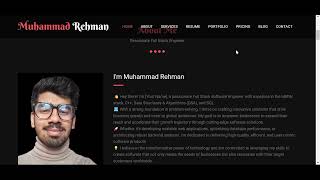 Portfolio Site of an Software engineer screenshot 5