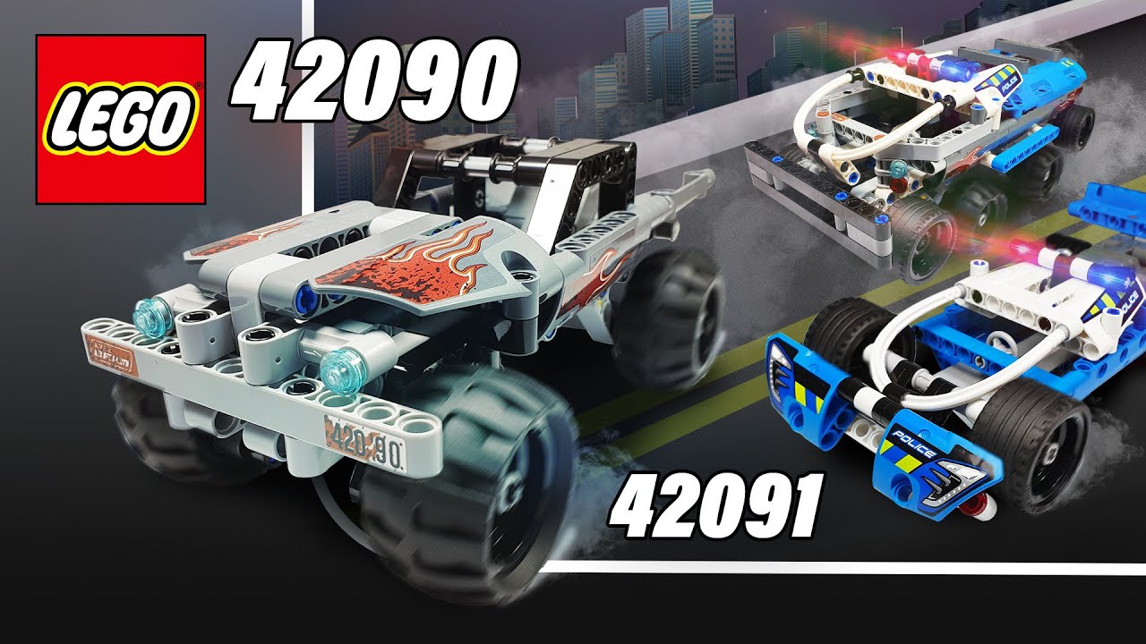Getaway Truck 42090 + POLICE PURSUIT 42091 = Ultimate 4x4 COMBI MODEL LEGO®  Technic™ - YouTube