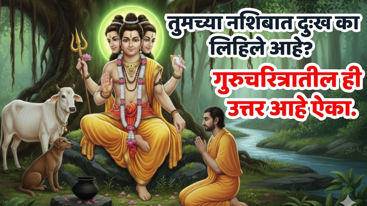 तुमच्या नशिबात दुःख का लिहिले आहे? | गुरुचरित्रातील ही उत्तर आहे ऐका | #गुरुचरित्र #GuruCharitra