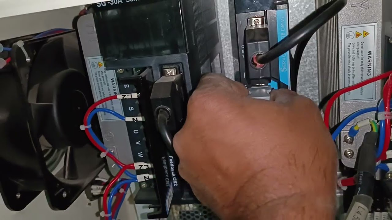 plc servo motor control - servo drive - wiring - 