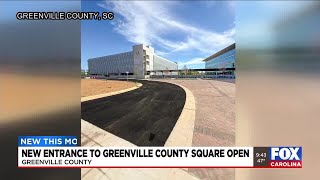 New entrance to Greenville County square open