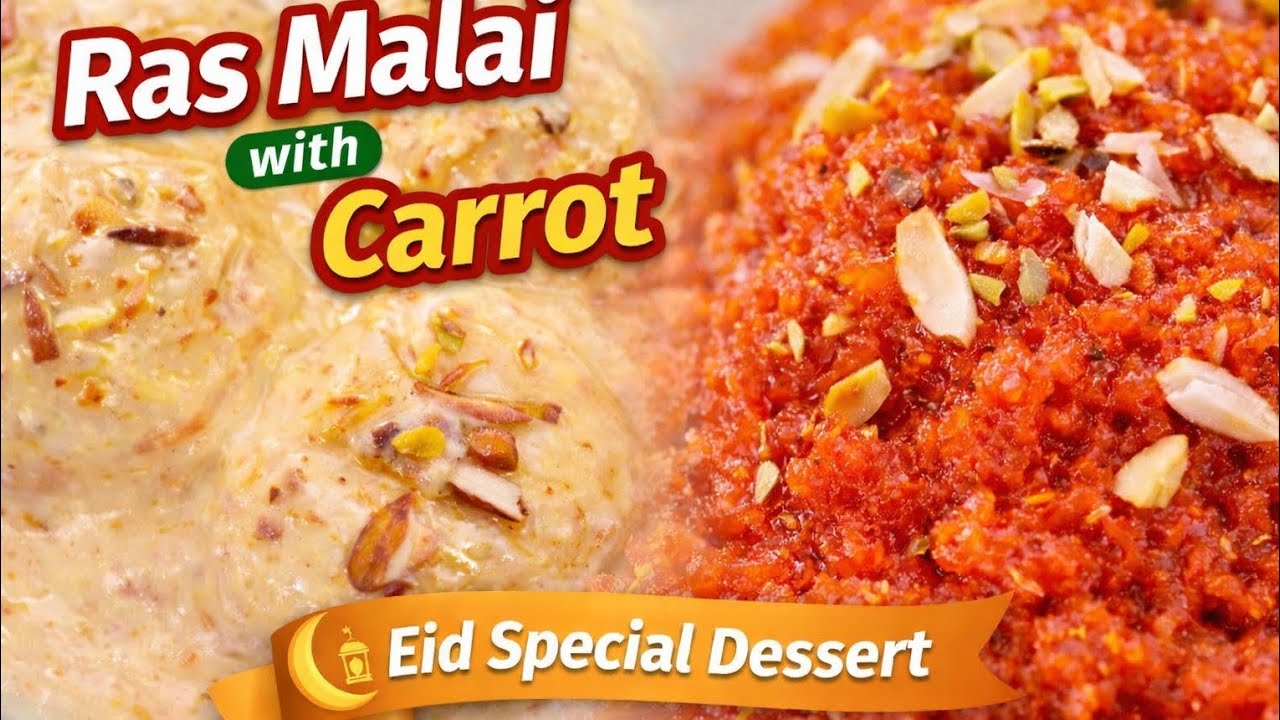 Sofe Rmzan Soft & juicy Rasmalai with carrot/Mouth melted.Eid & Ramzan Special ...