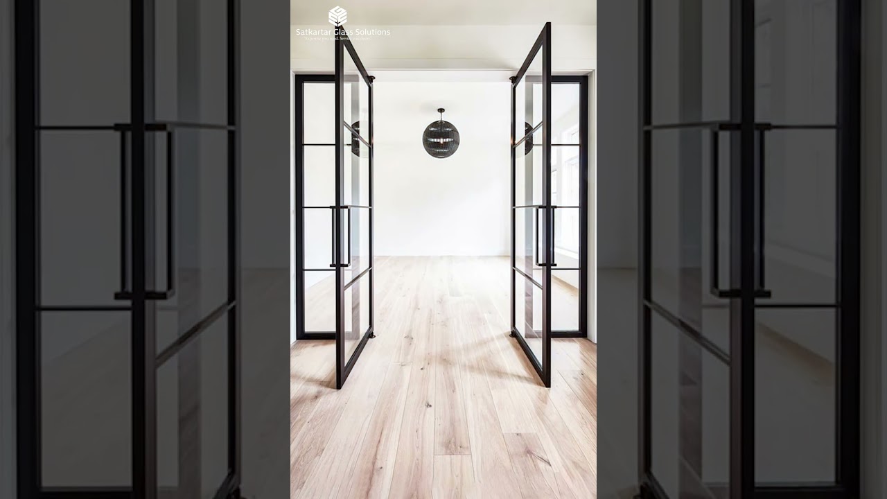 Modern glass door by satkartar glass solution