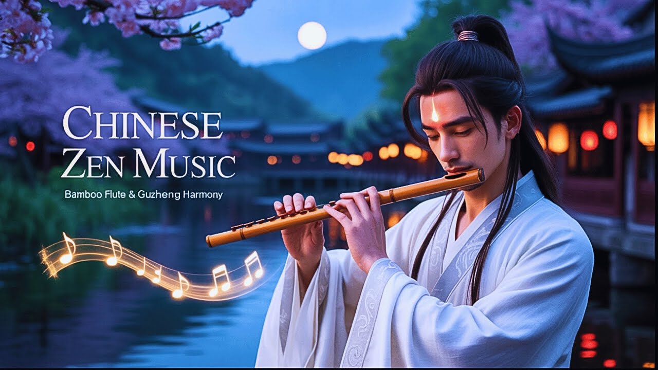 Calm Chinese Zen Music | Bamboo Flute, Erhu & Guzheng | Deep Sleep ...