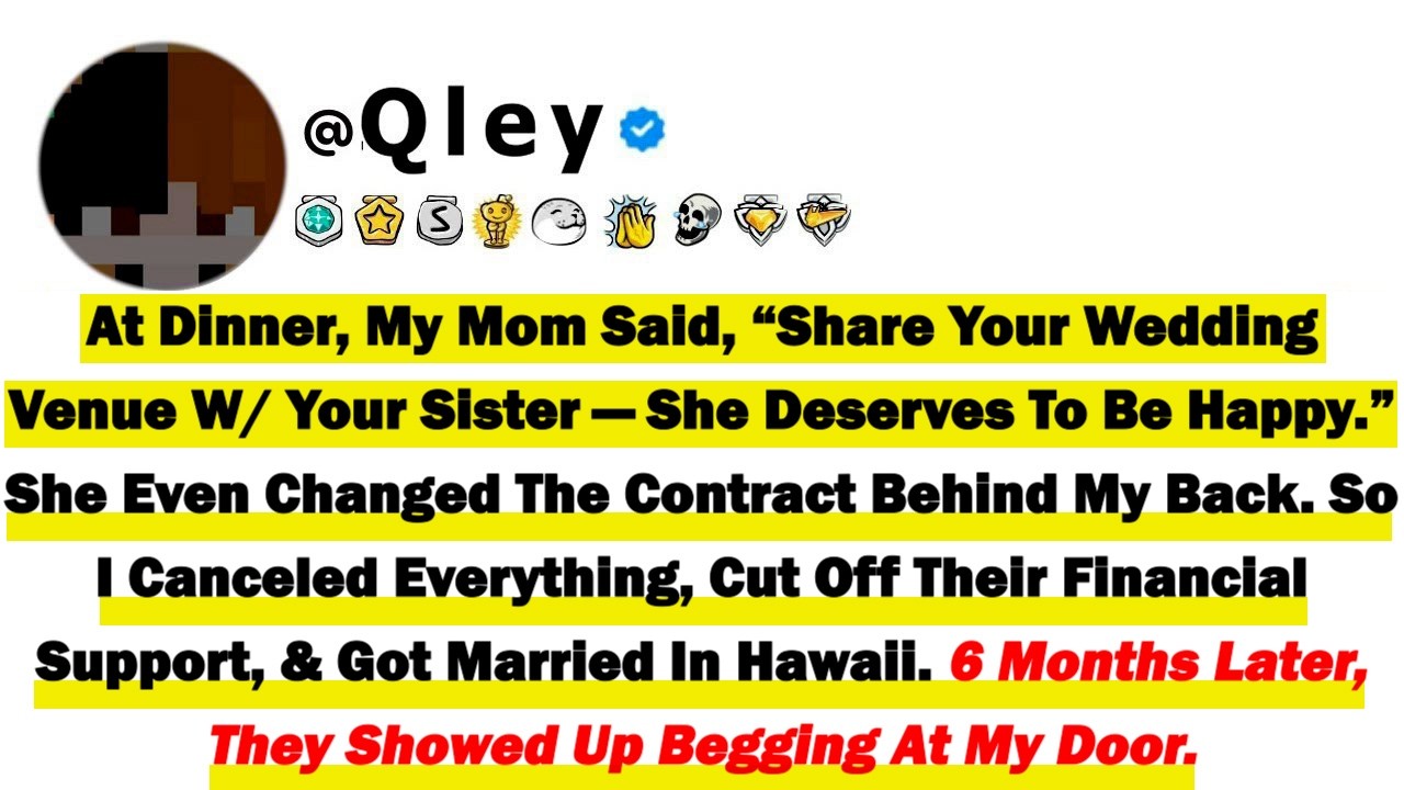 At Dinner, My Mom Said “Share Your Wedding Venue With Your Sister—She Deserves To Be Happy” She Even