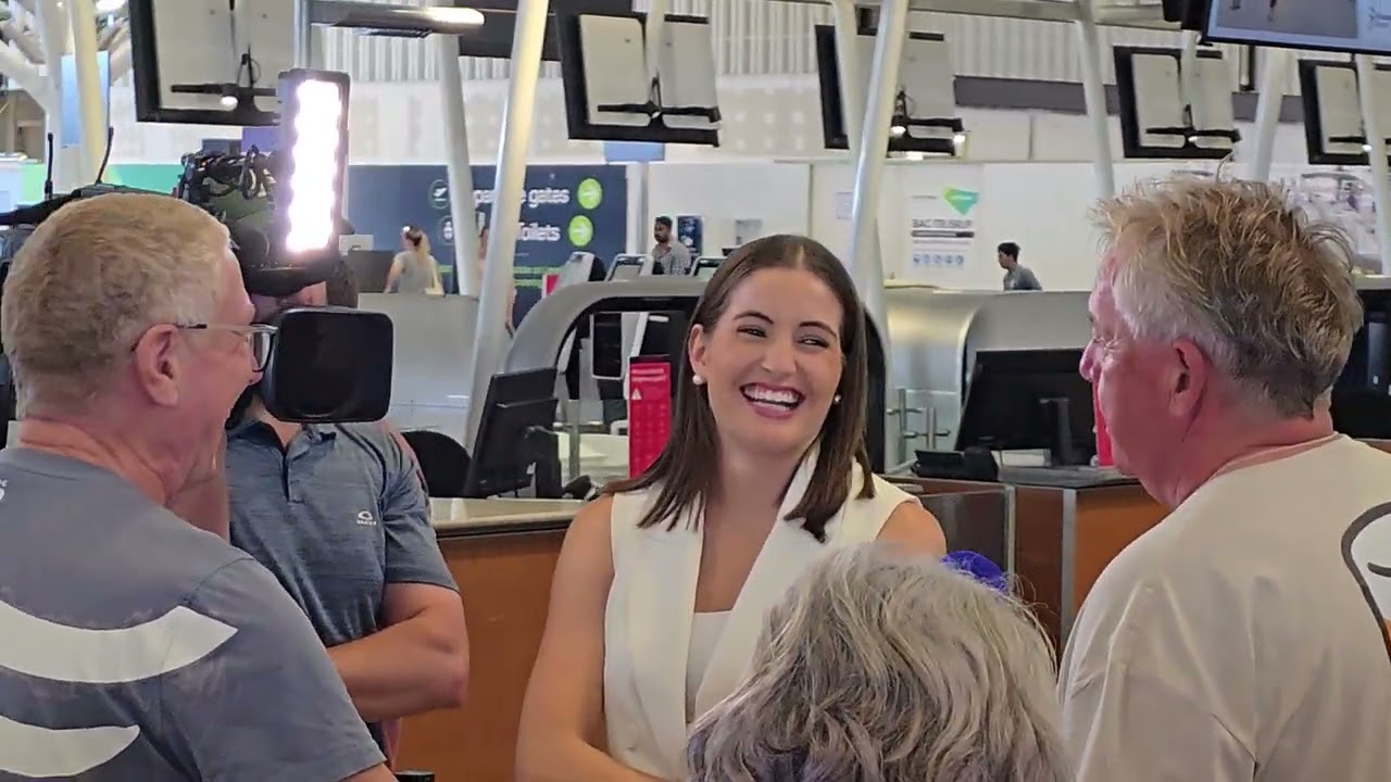 the Finn Class PR-Team in action for Brisbanes local TV Channel9