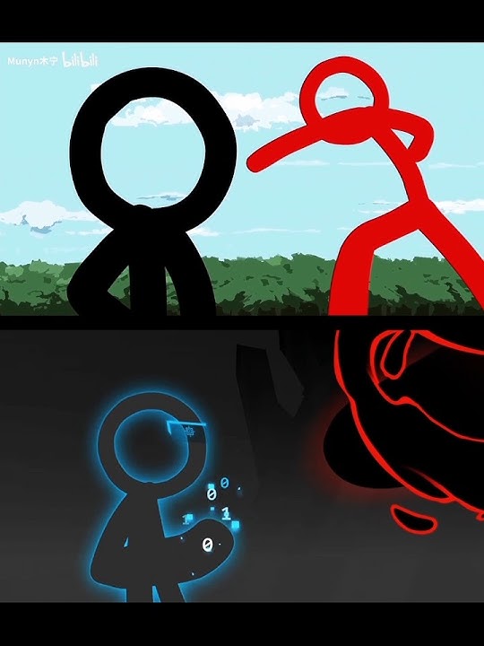 TDL meet TCO (AVA Fanmade) vs H4CK3R meet TDL (AVA 12) || #alanbecker #stickmen