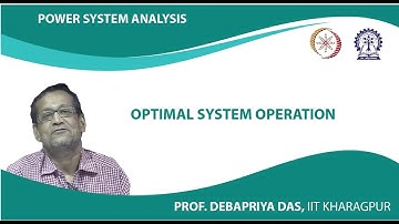 Lecture 37 : Optimal system operation