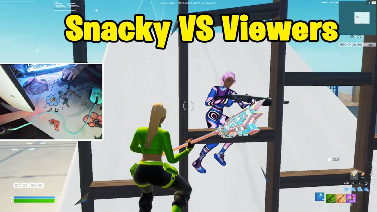 Snacky VS Viewers 1v1 Buildfights!!
