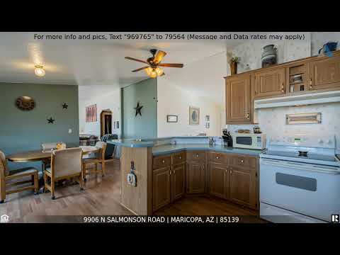 9906 N SALMONSON Road, Maricopa, AZ home video tour