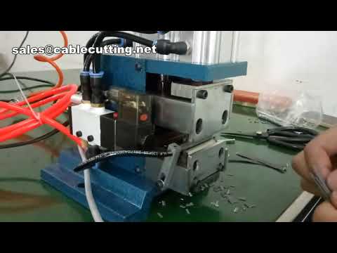 Wire cable stripping machine