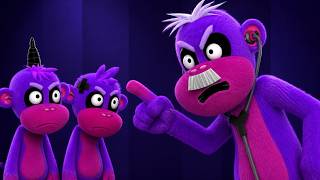 🐵 Five Little Monkeys Jumping on the Bed | 2 Minute Loop 🛏️ Nursery Rhymes & Kids Songs