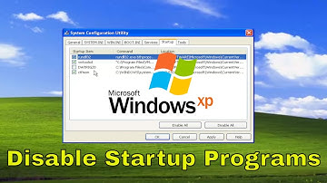 Disable Startup Programs on Windows XP [Tutorial]