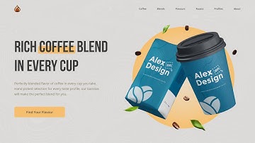 Coffee Website Design In Adobe Xd / Auto Animate