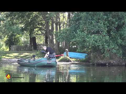 Schlauchboot Poker 380, Bugmotor Terrova, Fischfinder Humminbird