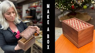 How to make a beautiful box. Step by step tutorial. Christmas gift idea. Easy wooden box build