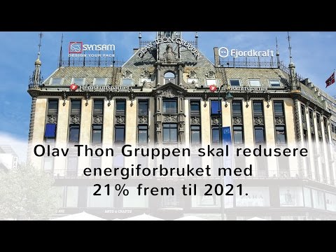 Olav Thon Gruppen skal redusere energiforbruket med 21%