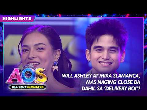 All-Out Sundays: Will Ashley at Mika Slamanca, mas naging close ba dahil sa 'Delivery Boi'?