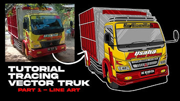 Tutorial Tracing Vector Truk Menggunakan corelDRAW - Membuat Line Art