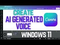 How to Create AI Voice in Canva for FREE |FREE AI Text to Speech Tutorial using Canva AI(2025 Guide)
