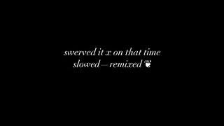 on that time x swerved it— slowed and remixed ❦ Resimi