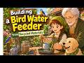 Recycled Bird Feeder | Rainy Day Cottage Ghibli Story Slow Living Animation