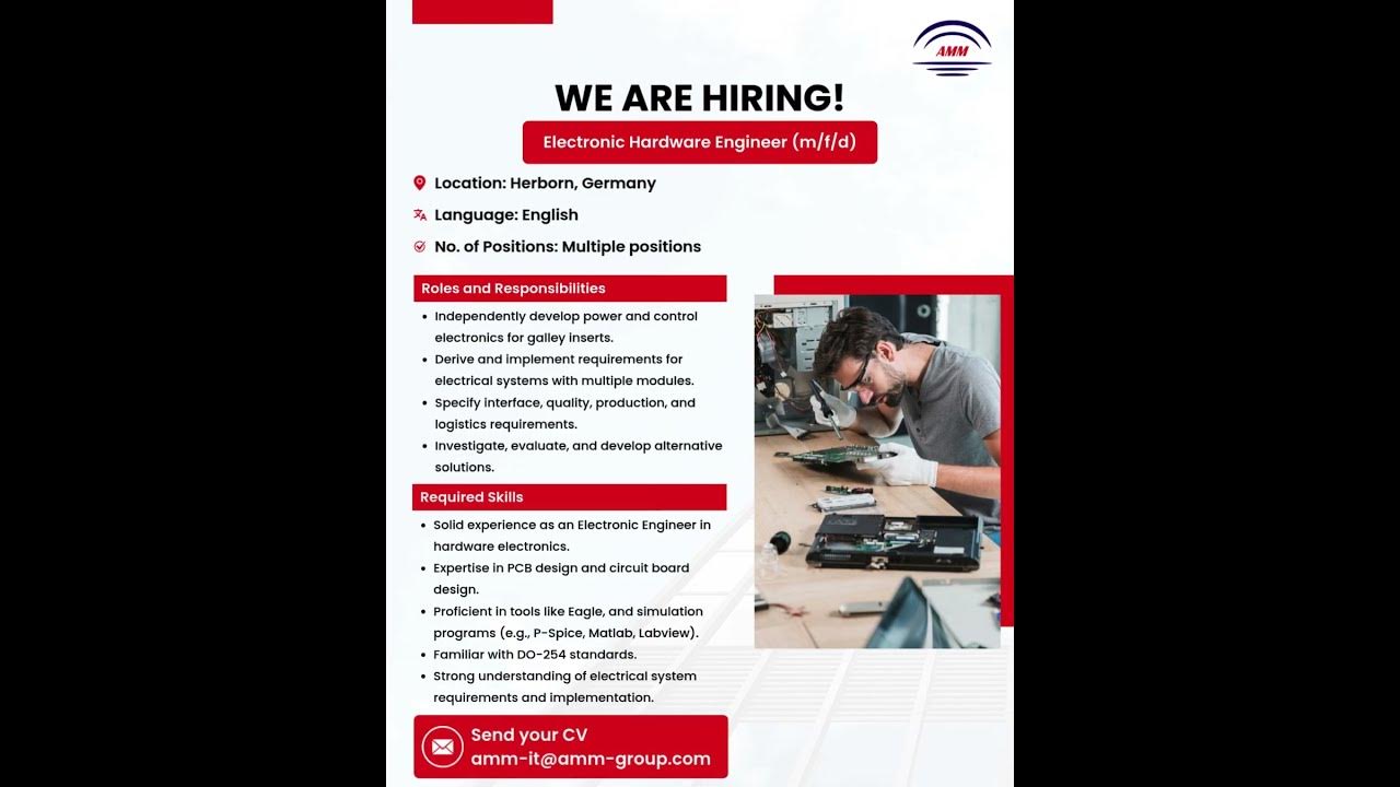 We’re #Hiring || Position: Electronic Hardware Engineer (m/f/d) - YouTube