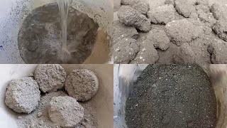 ASMR | Black Gritty Texture💣Dry Crumbling in Tub + On Floor🌪bombastic🔥dusty pouring in Water💦