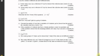 Celebrity Math 12 Combinatorics Tutorial 2010 Net Worth