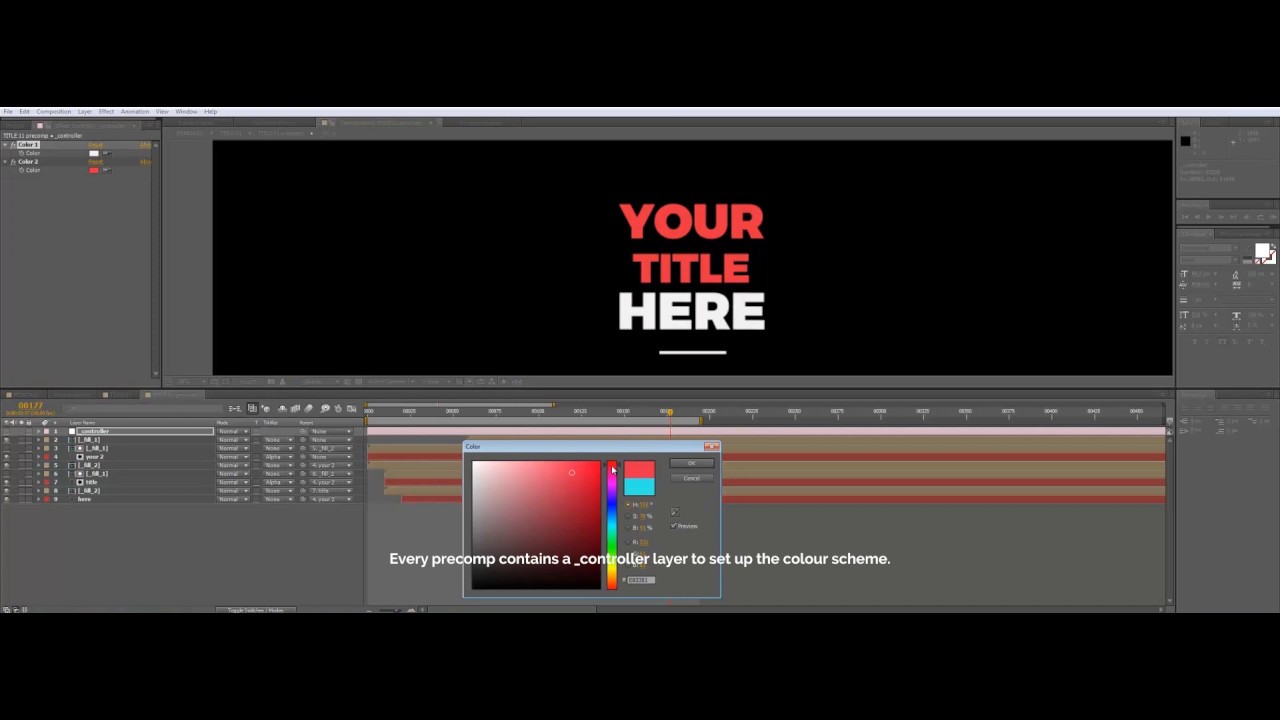 Tutorial: Typography Collection by vcgmotion for Adobe After Effects