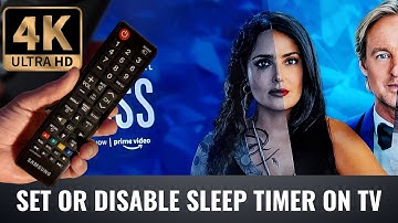 How to enable or disable sleep timer on television