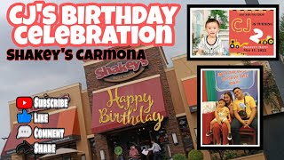 LETS CELEBRATE CJ'S 2ND BIRTHDAY at Shakey's Carmona /AFTER 2 years of pandemic/ mommy bless