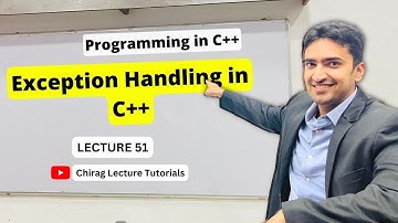 Learn C++ Exception Handling in 7 Mins ||Try, Throw, Catch Keywords|| Solved Example|| Lecture 51