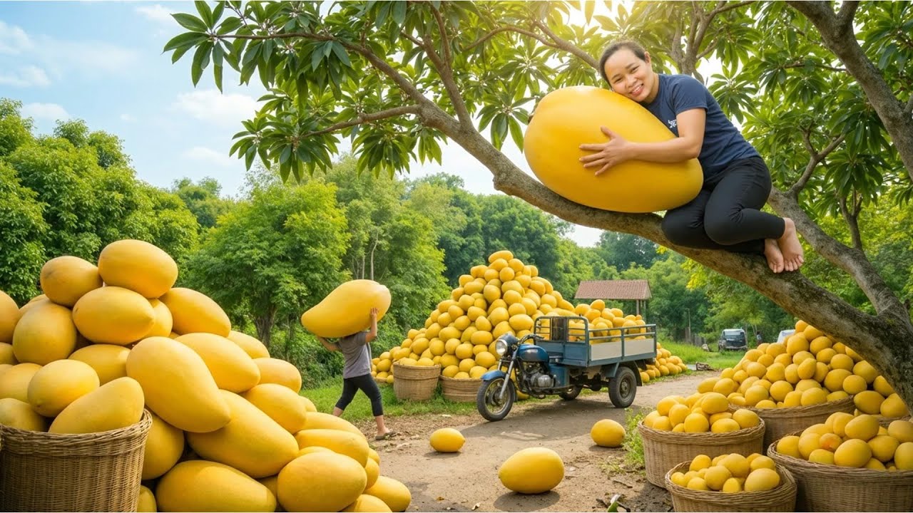 Da Horta ao Mercado: Colhendo Milhares de Mangas Gigantes e Construindo a Fazenda