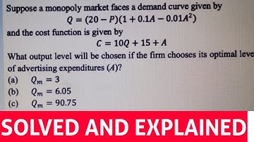 finding optimal level of output when a firm chooses it