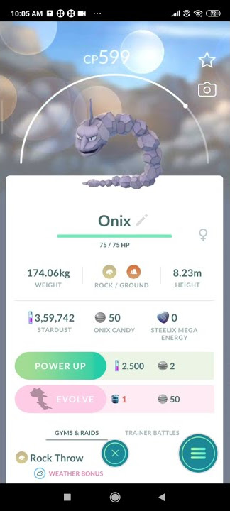 How to collect special items in Pokémon Go Gen 2: Evolving Onix into Steelix