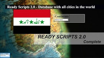 List of cities and provinces in Iraq database - Ready Scripts 2.0