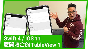 [Swift4] 展開收合的 TableView 1 (2018)