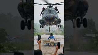 Helicopter Rescue Amid The Storm