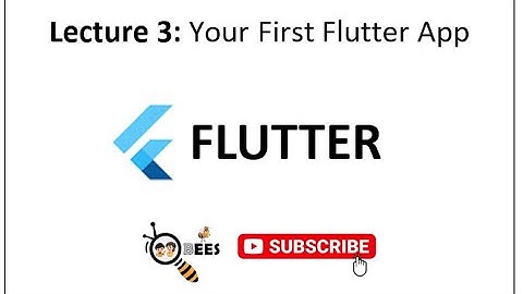 Lec 3 - Your First Flutter App (Urdu / Hindi)