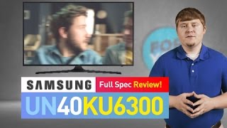 SAMSUNG 40″ 6300 Series – 4K Ultra HD Smart LED TV – 2160p, 120MR (Model#: UN40KU6300) SAMSUNG 40