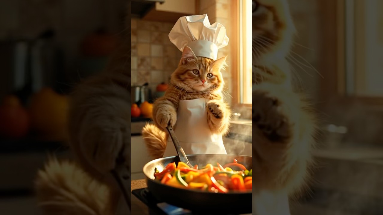 Cooking cat 