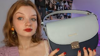 асмр что в моей сумке | шепот | звуки рта | asmr what's in my bag | tapping | mouth sounds