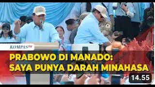 FULL Kampanye di Kampung Halaman, Prabowo  Saya Punya Darah Minahasa